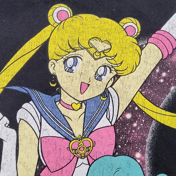 Sailor-Moon Shirt Womens Small 17x24 Manga-Series Black - Picture 12 of 12